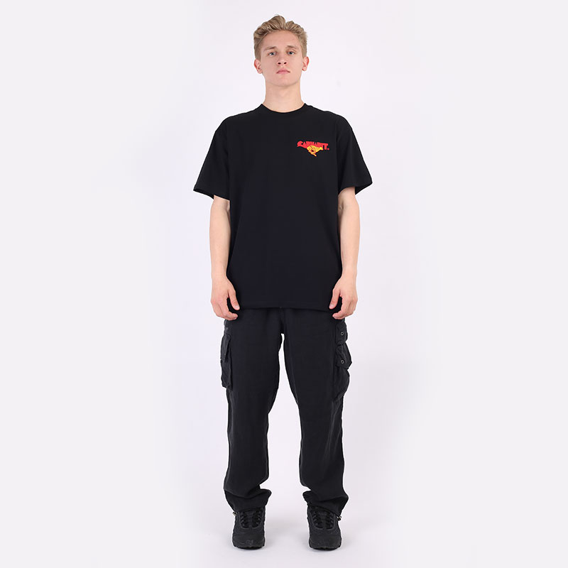 мужская черная футболка Carhartt WIP S/S Runner T-Shirt I029934-black - цена, описание, фото 6